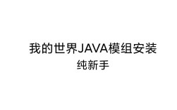 我的世界Java版怎么下载？
