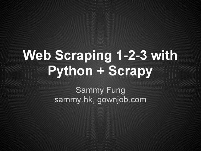 python web scraping-图1