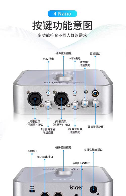 艾肯4nano声卡如何调试？-图1
